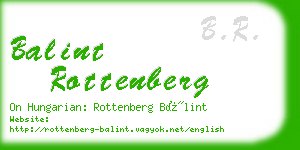 balint rottenberg business card